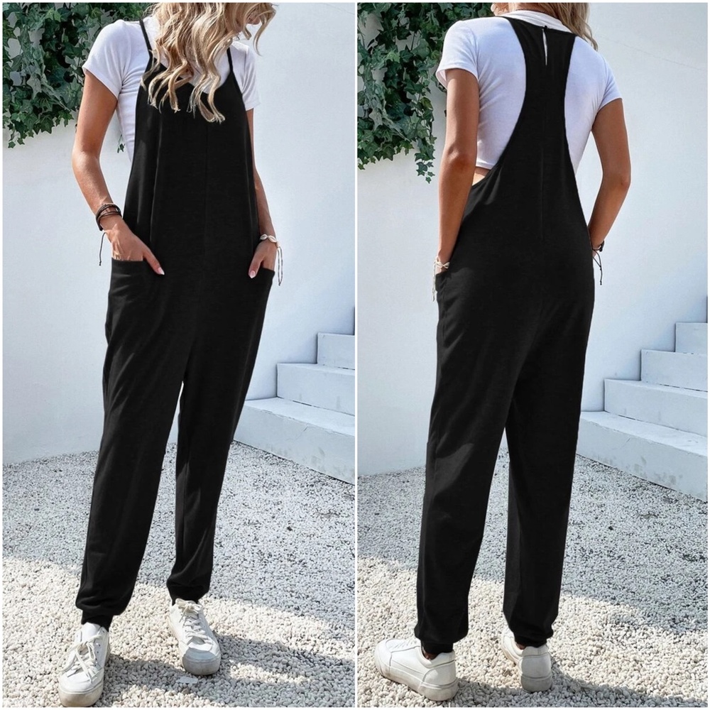 021 Boho Casual Cami Capri Jumper Jumpsuit - Picture 3 of 7